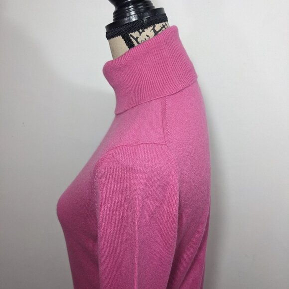 Ann Taylor Sweater Womens Small  Pink Cashmere Turtleneck Pullover Long Sleeve S - Picture 5 of 12